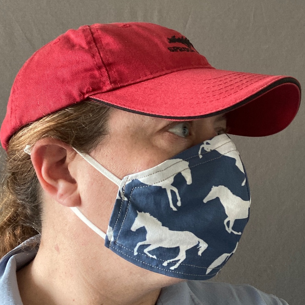 Double Sided Cotton Cloth Equestrian Masks